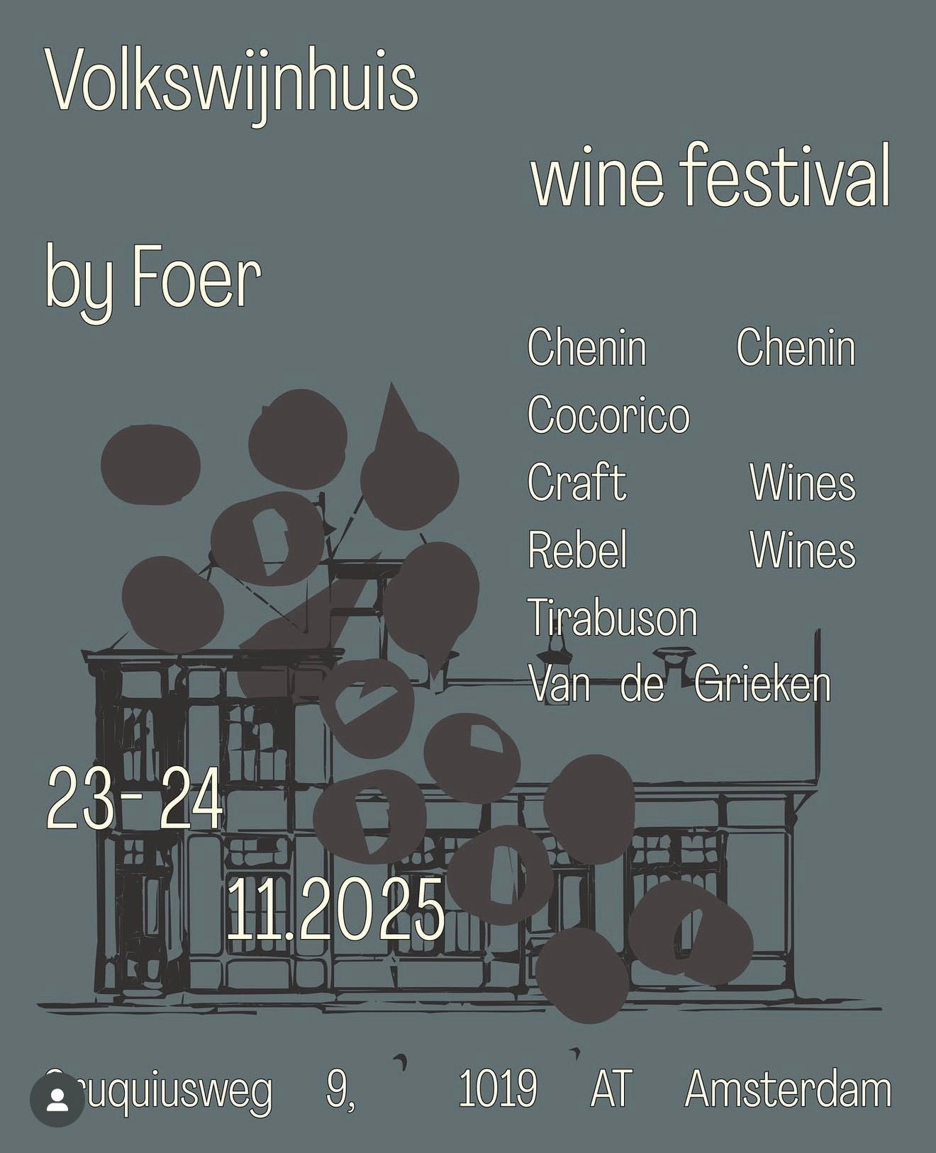 We’re joining the Volkswijnhuis Festival by Foer! 🍇💥